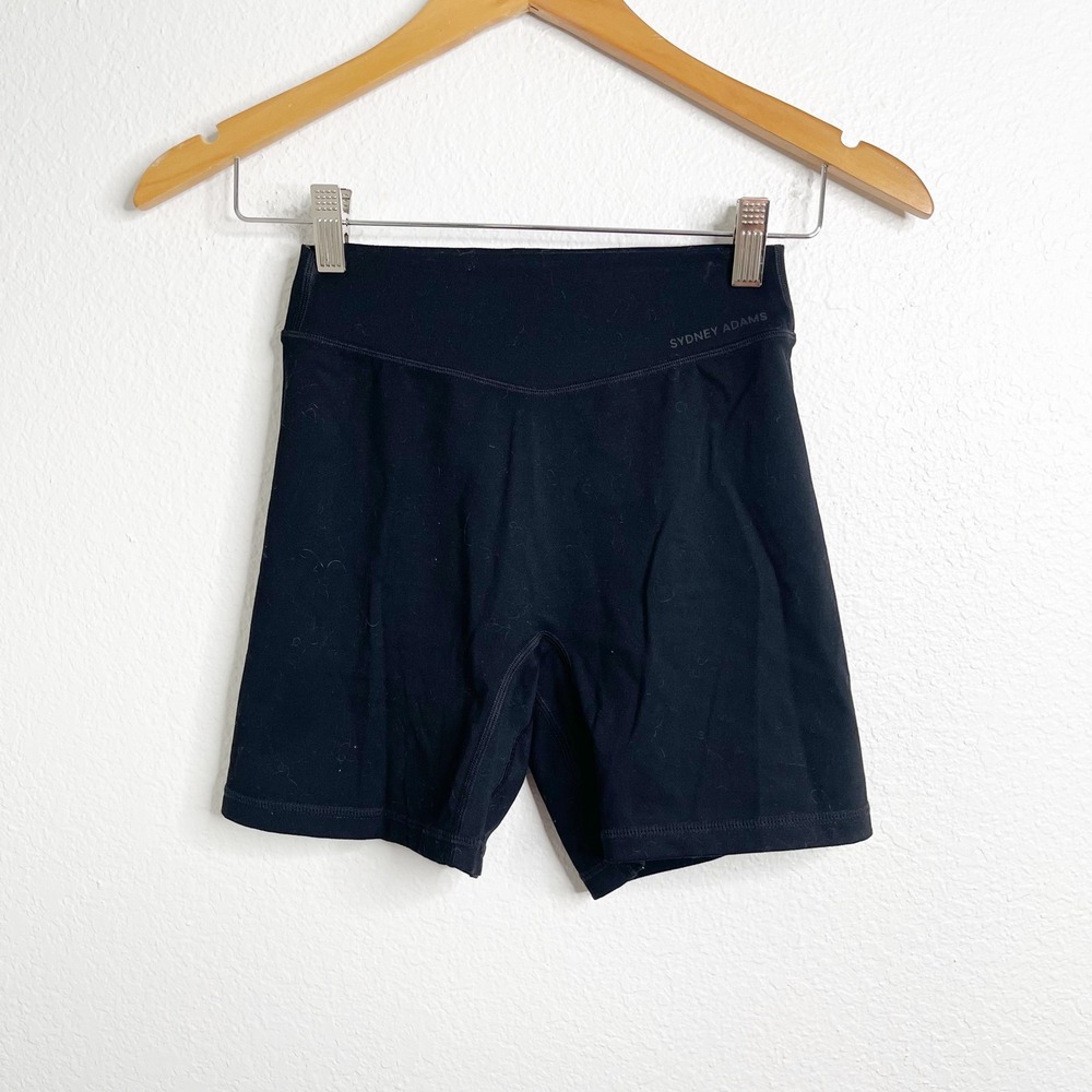 Liaison The Label x Sydney Adams Black High Rise Biker Shorts Womens Size Medium